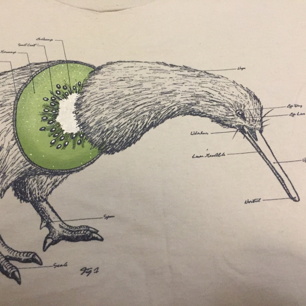 Threadless Anatomy of a Kiwi girly tee
